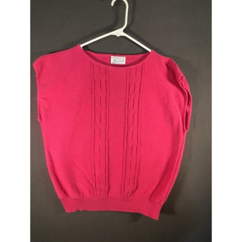Vintage Lauren Pretty Pink Cable Knit Fall Sweater No Size‎ Tag